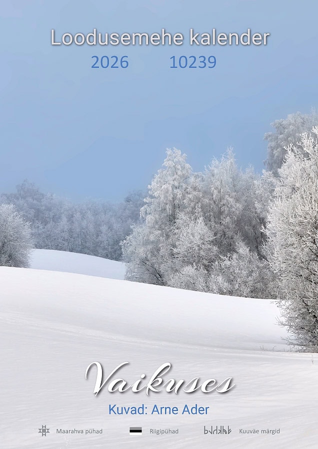 Loodusemehe kalender 2026 – Vaikuses