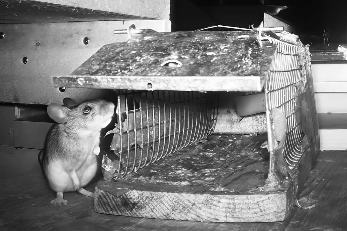 Koduhiir lõksu juures